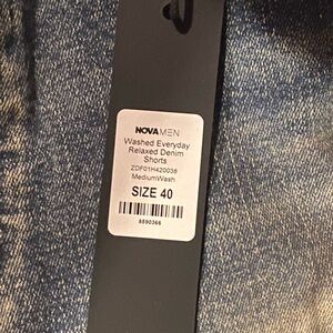 Washed Everyday Relaxed Denim Shorts - Blue